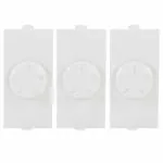 CONA Status 9376 Mini 4 Step Fan Regulator,White - Pack of 3|Modular Fan Regulator 80W/240V