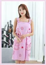 ODD M EVEN Magic Towel Women's Lady Bath Soft Convenient Wearable Towels, SPA Shower Towel, Fast Dry Women Beach Dress, Bath Skirt Lady Wearable Drying Girl Dress