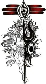 Ordershock Waterproof Shiv Trishul Damru Eye Mix Temporary Body Tattoo