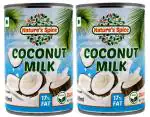Nature's Spice Coconut Milk with 17% Fat - 800ml, Combo Pack of 2 x 400ml