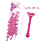 KATHIYAWADI Disposable Razor for Body for Women and Men With Nourishing White Stripe Shaving Razor For Men And Women Travel Body Hair Removal (12 PCS)