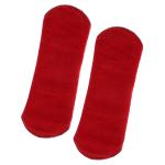 CareDone Cloth Period Pads Washable Napkin for Heavy Flow with Wings. (Red, Pack of 2)