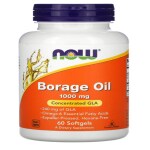 NOW Foods, Borage Oil, Concentration GLA, 1,000 mg, 60 Softgels