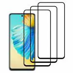 Kite Digital Tecno Camon 17 Pro [Black] Tempered Glass Screen Protector with Edge to Edge Coverage and Easy Installation Kit (Pack of 3)