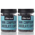 The Select Aisle Dark Compound Chocolate Chips Pack of 2-300g (Cake Decoration Sprinkles, 150g x 2)