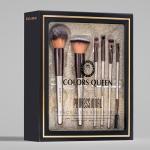 Colors Queen Premium Synthetic Bristle Professional Face & Eye Makeup Brushes Set With 6 Makeup Brushes | Ultra Soft Face Makeup Brush Set for Liquid, Cream & Powder Formulation