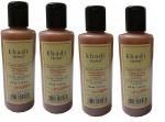 Khadi Herbal Henna Tulsi Shampoo For Hair Growth | For Dry and Frizzy Hair | Natural Hair Fall Treatment | Shampoo For Women & Men | Suitable For All Hair Types (Sulphate & Paraben Free) - 840 ml (Pack of 4)