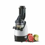 USHA CPJ 382F Full Mouth Cold Press 200 W Juicer (2 Jars, White, Black)