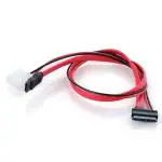 AdzMozi New 7 6 Pin Slimline SATA Cable for Slim Laptop SATA DVD CD RW Drive 13 Pin Sata Power Adapter Cable Wire for Notebook Optical Drive