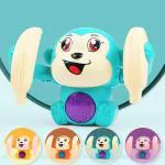 OPINA Dancing Monkey Musical Toys Spinning Rolling Doll with Voice Control Musical Light-Multicolor