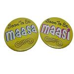 Atpata Funky Yellow Maasa Brooch, Maasi Brooch (Pack Of 2)