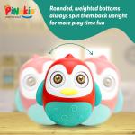 Pinokio Roly Poly Toys for 6 Month Old Baby Boy Girl Infant Roly Poly Toys for Babies with Sound and Music Push and Shake Cute Tumbler Doll Toy (Wobbling)