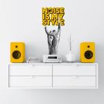 Asian Paints Multicolor Vinyl Noise Is My Style Wall Decal MTV-XL6