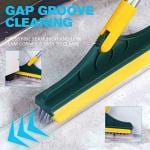 MADRIC Bathroom Cleaning Brush with Wiper 2 in 1 Tiles Cleaning Brush Floor Scrub Bathroom Brush with Long Handle 120 Rotate Bathroom Floor Cleaning Brush Home Kitchen Bathroom Cleaning Accessoriesc