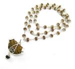Shivoham Alloy Silver 1 Mukhi, 5 Mukhi Rudraksha Mala Necklace