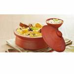 Craft Park Mitticool Terracotta Clay Pot Dahi Handi/Curd Pot with lid(Brown) (1000 Ml)