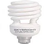 SKYBRIGHT 27 W Spiral B22 CFL Bulb (White)