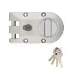 Godrej Locks - Ultra XL+ Vertibolt 1CK Rim Lock for Main Doors (Satin Nickel, Blister)