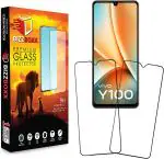 BizzBoxx Tempered Glass Guard for vivo Y100 5G, Ultra Clear finish (Pack of 2)