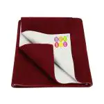BeyBee Maroon Waterproof Baby Bed Protector 50 cm x 70 cm