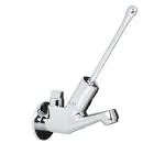 JAQUAR PRESSMATIC TAPS Series Wall Mounted COLD ONLY BASIN TAP AUTO STOP (Chrome) | ELBOW OPERATED EXTENDED LEVER, Brass Body Water Tap/ Faucet/ Cock for Bathroom / Kitchen Wash Basin | PRS-CHR-043MED