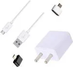 Badger Wall Charger Accessory Combo for Honor 7A, Honor 7C, Honor 7S, Honor 7X (White, Black)