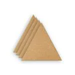 Creata Impex Engineered Wood, Cotton Triangle MDF Board for Art and Craft 4mm (Pack of 4)