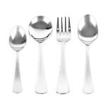 ESTOILE Stainless Steel Spoon Set | Flatware | Cutlery Set | 6 Dinner Spoon, 6 Dinner Fork, 6 Soup Spoon, 6 Dessert Spoon (Set of 24)