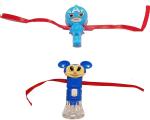 Kavim Kids Rakhi (Avengers light and whistle & Doramon torch kids2)