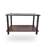 LMZ Rectangle Engineered Wood Brown coffee Table 31 inch x 16 inch x 20 inch