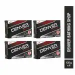 DENVER Black Code Cologne Bathing Soap With Germ Protection & Powerful Fragrance ( 4 X 125 gm )
