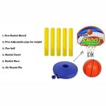 myhoodwink Big Basketball Set for Kids with Adjustable Stand, Basketball Hoop for Kids, Kids Sports Basketball Toys, Indoor and Outdoor Games for Boys & Kids