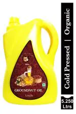 The Oil Factory Cold Pressed Groundnut/Peanut Oil (Virgin, Chekku/Ghani) - 5.25 LTR