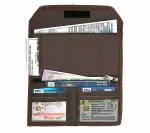 TULMAN Two Wheeler/Car Document Holder, Vehicle Document Storage & Travel Document Holder - Brown-(24 X 12 CM)