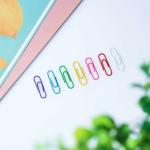 PERDAY Multicolor Tone Metal U Shaped Paper Clips/Pin (Size 30 mm) Number of Items 100