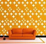 ARandNJ Illustrious Diamond DIY Reusable Design Ideal Polyvinyl Chloride Painting Wall Stencil 16 x 24 inch