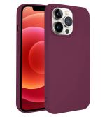 ClickAway Liquid Silicone Gel Rubber, Microfiber Non-Slip Full Body Protective Shockproof Candy Back Cover Compatible (Red)