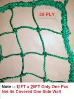 AMZ Sports Nets 2mm 30 Ply Cricket Batting Practice Net Cage Regular Training Netting for Outdoor Backyard Ground Sports (2mm Thickness) (12FtX20Ft, Green)