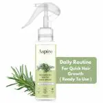 Aspiro Natural Rosemary Water Hair Spray For Hair Growth - Reducing Hair Fall, Strengthens Hair & Breakage - Promotes Healthy Follicles and Thicker Hair - For Men & Women - Fragrance Free -100 ml