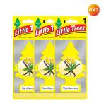 Little Trees Car Freshener - Vanillaroma (Pack of 3)