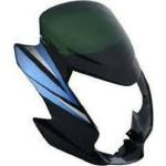 TAWAR ENTERPRISE Front Headlight Visor For Passion X Pro (Black/Blue)