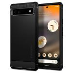 Spigen Rugged Armor Back Cover Compatible for Google Pixel 6a (TPU | Matte Black)