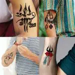 Temporary Tattoowala Maa With Shiva Ji God Designs Combo Pack of 4 Temporary Tattoo Sticker For Men and Woman Temporary body Tattoo