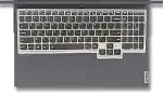 Saco Keyboard Silicone Skin Cover for Lenovo IdeaPad Gaming 3 15IMH05D 15.6 inches-Black