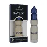 Al-Nuaim E-Series Savage Attar Roll On - Pack Of 1 (6ml) | Unisex Attar | Exquisite Alcohol-Free Aromatic Fragrance Oil for Lasting Elegance and Charm