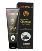 MAX-G Charcoal Face Wash 100ml | SLS Free | Paraben Free | Contains 100% Natural Activated Charcoal & Essential Oils(Pack of 4)