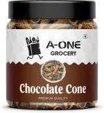 A-One Grocery Chocolate Cone Tasty Crunchy Wafer Rolls, 500 G