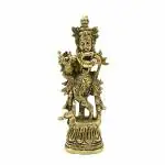pujaNpujari Krishna Idol Murti Small Size Brass - Lord Krishna Showpiece for Home Mandir Pooja Room / Brass Decoration Items