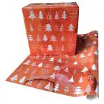 eVincE Xmas Tree Gift Wrapping Paper with Facts | Pack of 10 Sheets | 70 x 50 cms Long Wrapper for Christmas New year party gifts.