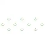 Comet Busters Moon Shaped Glow In The Dark Bindi (BIN1041) Pack of 1